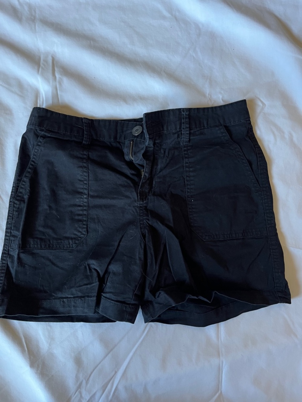 St. John's Bay Black Bermuda Shorts with Front Pockets